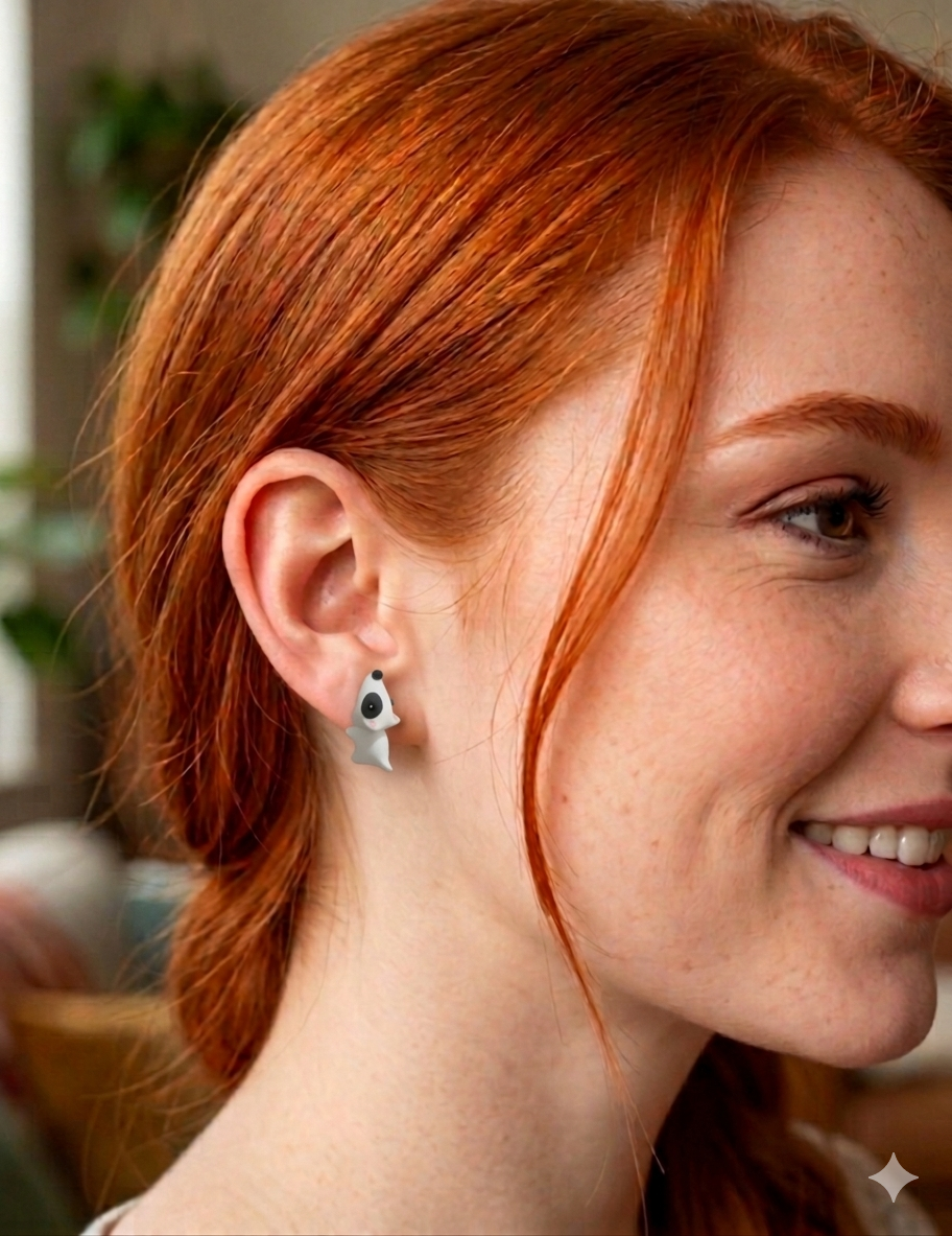 Cutie Doggy Bite Earring