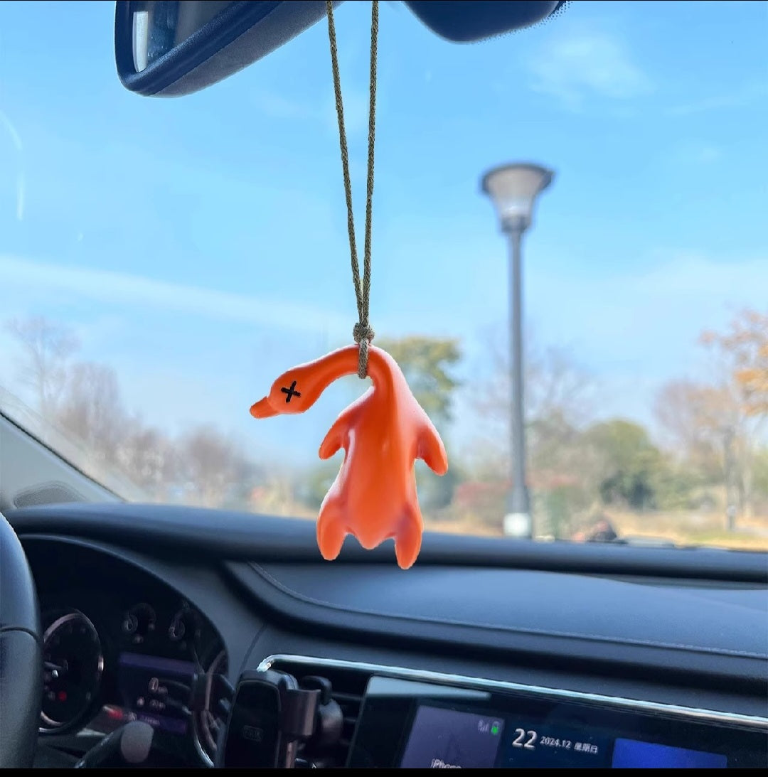 Funny UV Light Duck Pendant