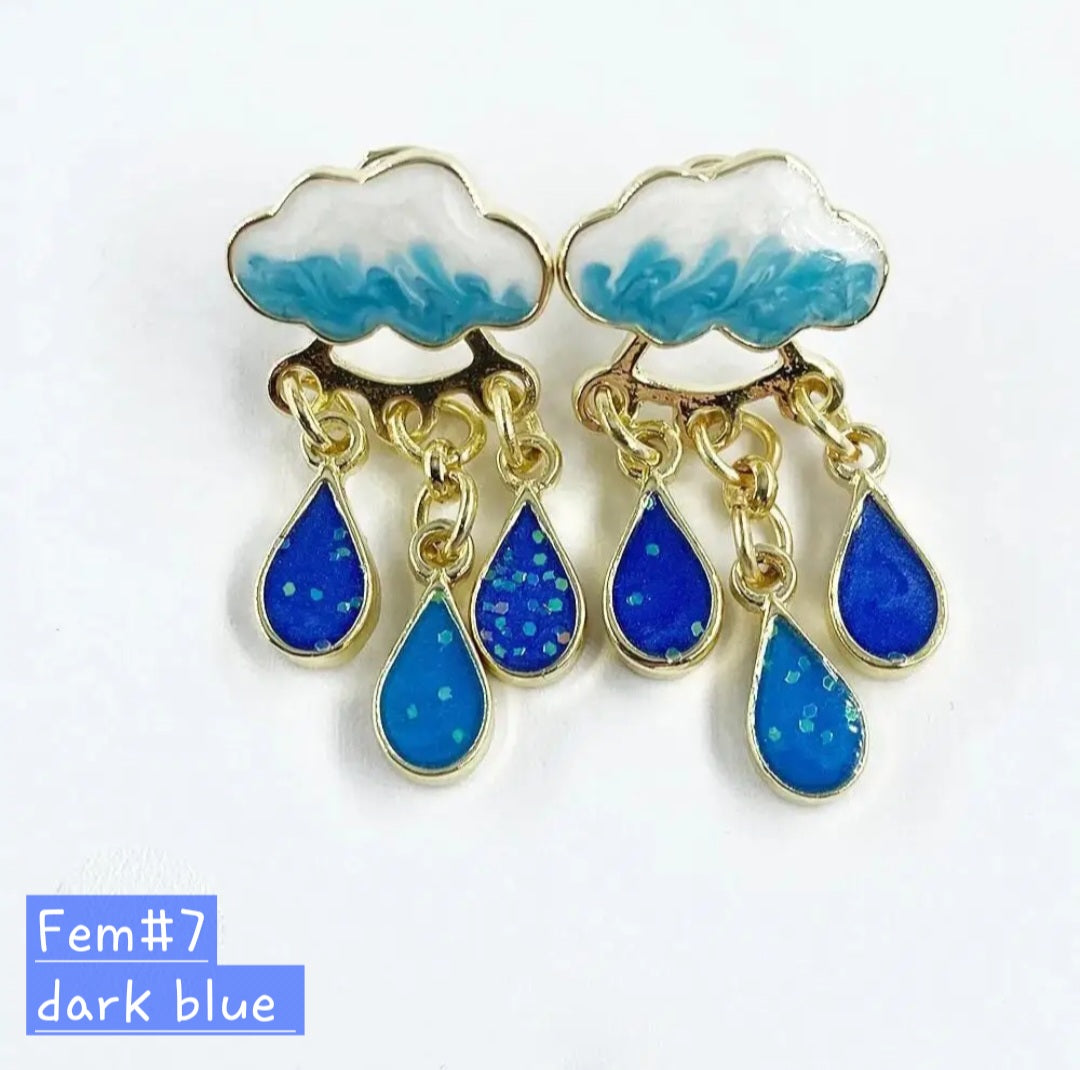 Cloud Raindrops Earrings