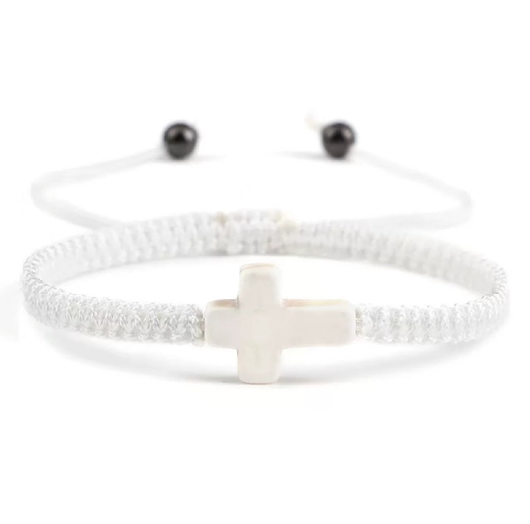 The Serene Blue Cross Bracelet