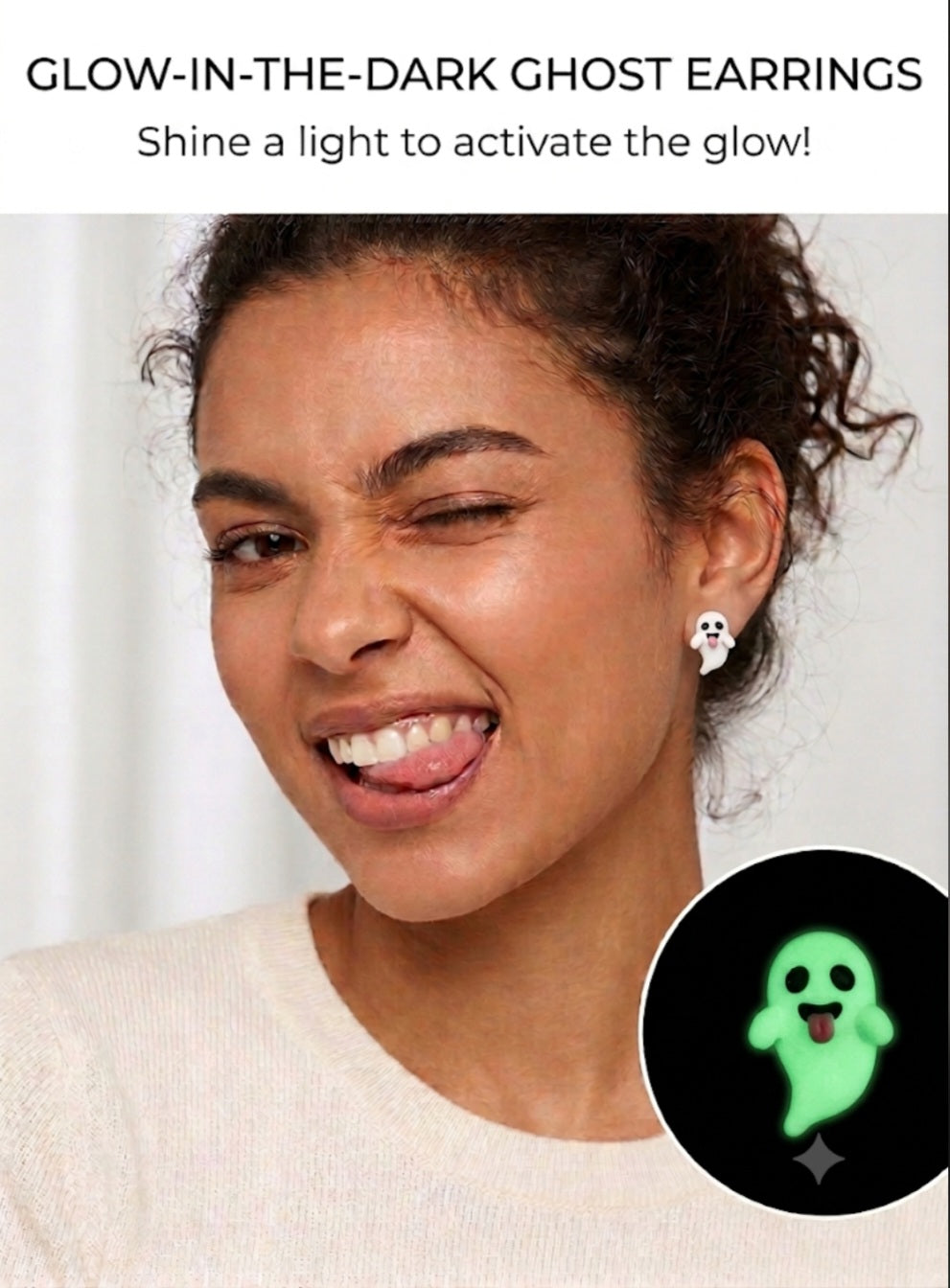 Glow Like a Ghost Earrings ! 👻