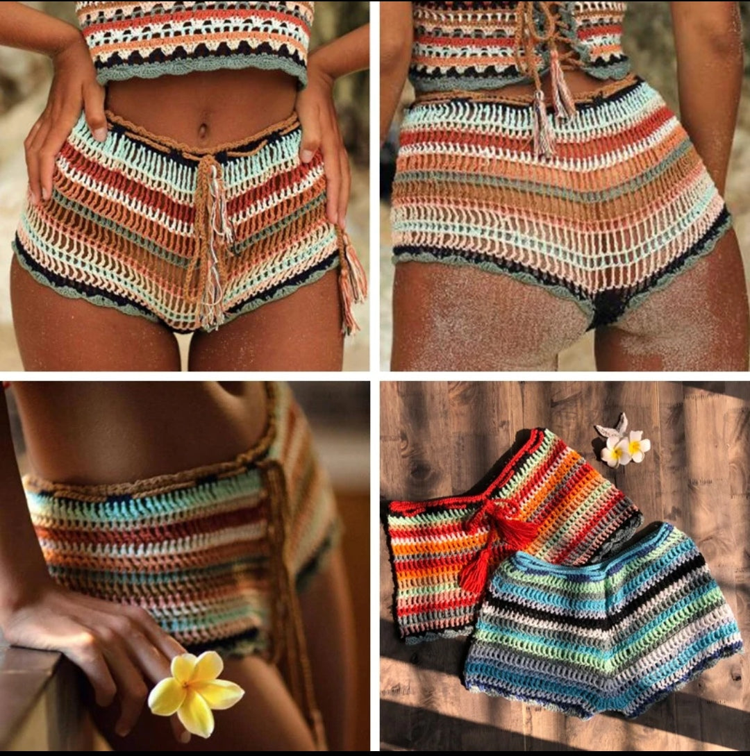 Micro Short Cover-Up Handmade Crochet