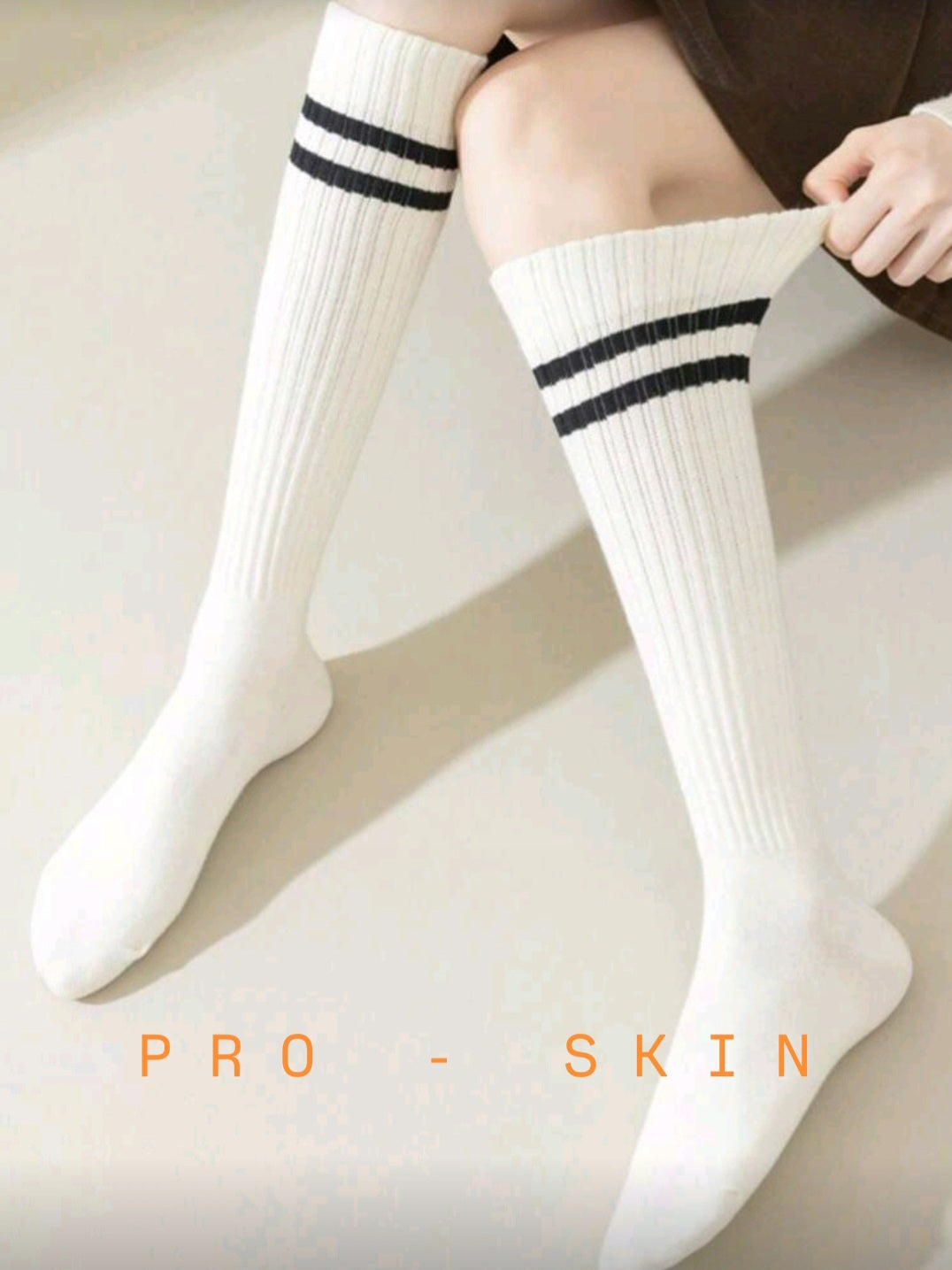 PRO-SKIN College Japanese Traditional Stripped Calf Socks