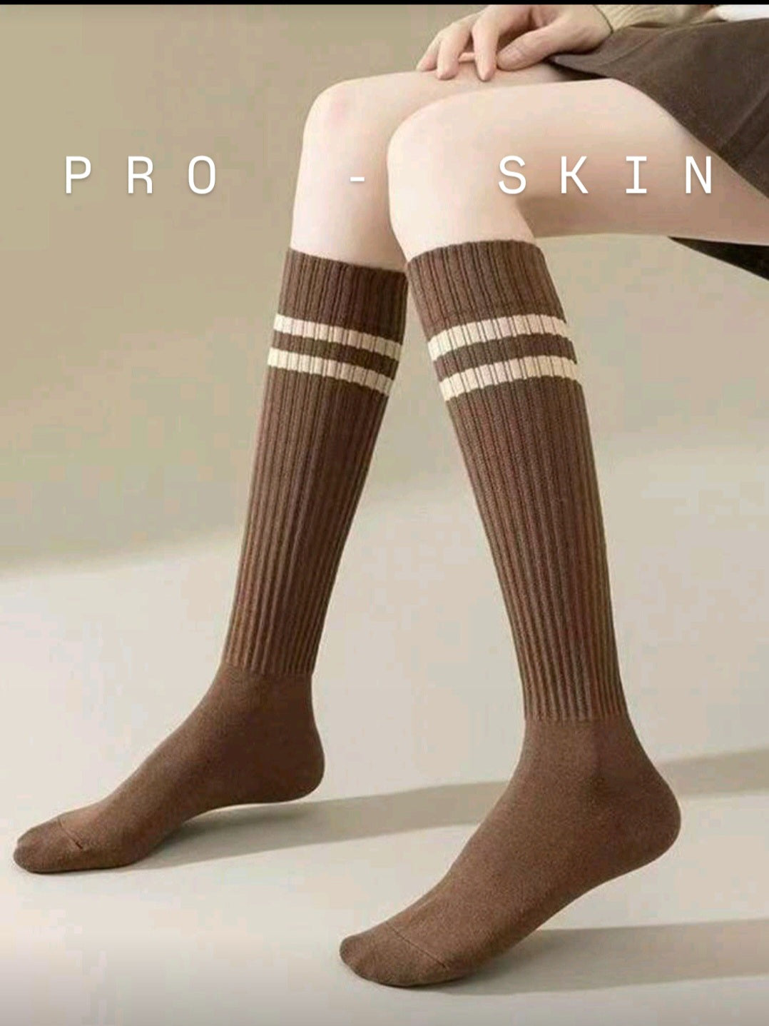 PRO-SKIN College Japanese Traditional Stripped Calf Socks
