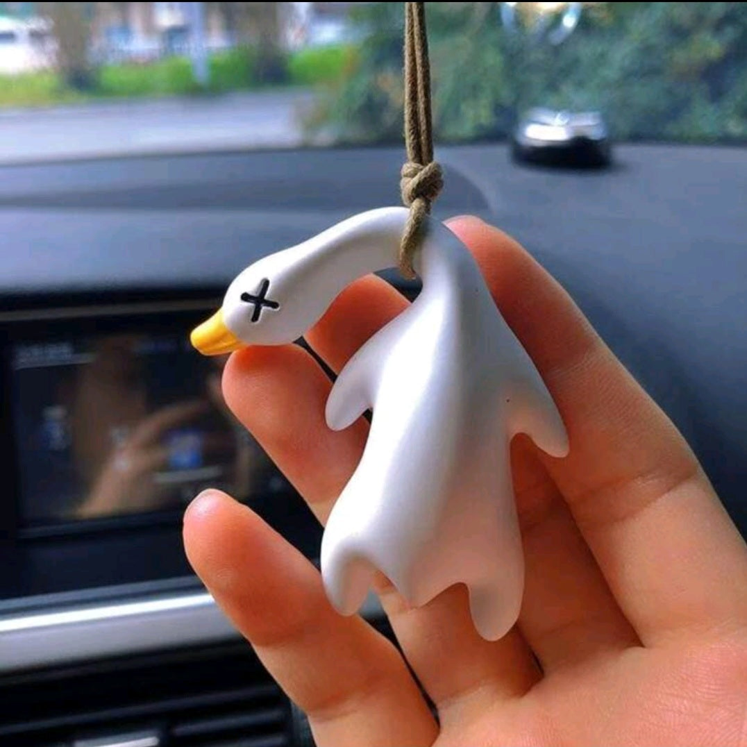 Funny UV Light Duck Pendant