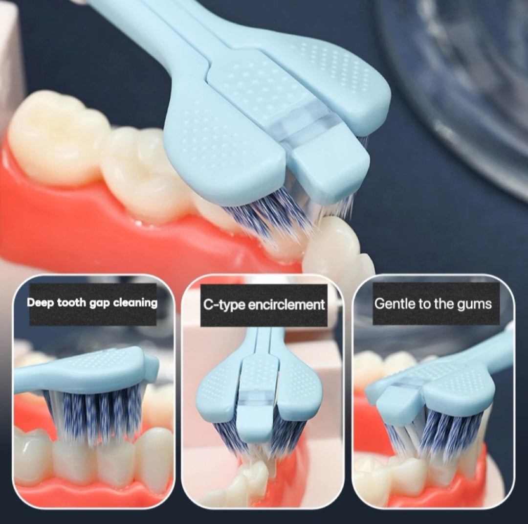 3D Manual Toothbrush & Tongue Cleaner