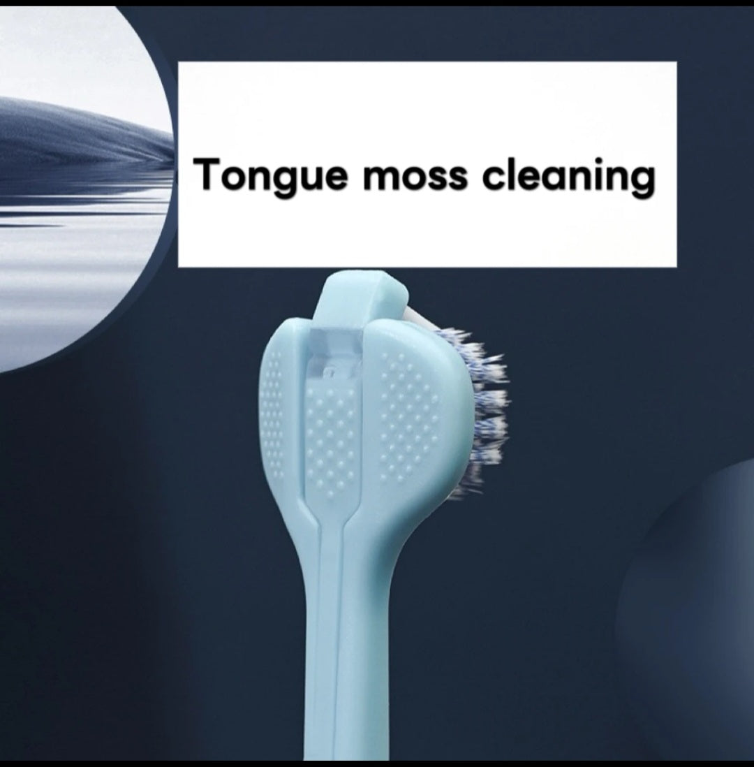 3D Manual Toothbrush & Tongue Cleaner