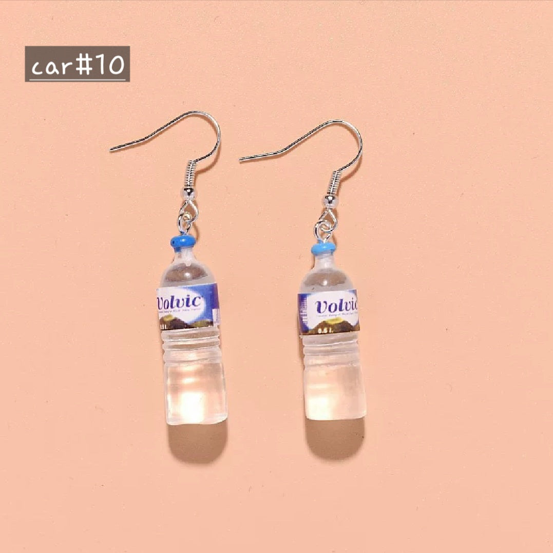 ABSOLUT VODKA - VOLVIC WATER - COCA COLA - Acrylic Earrings