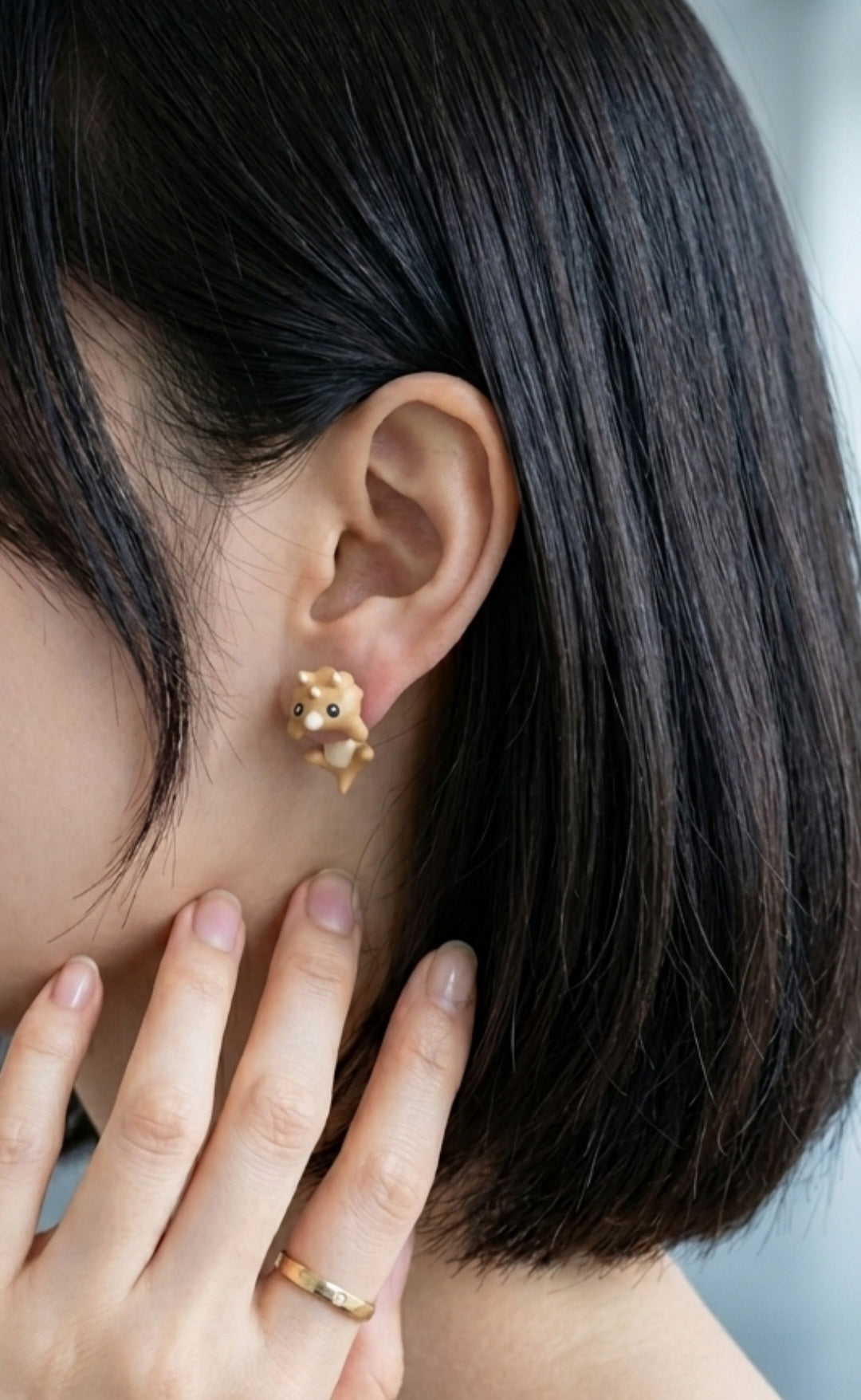 Little Cute Triceratops Dinosaur Earring