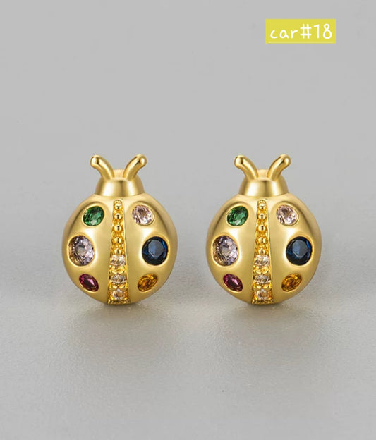 Seven Star Ladybug Earring