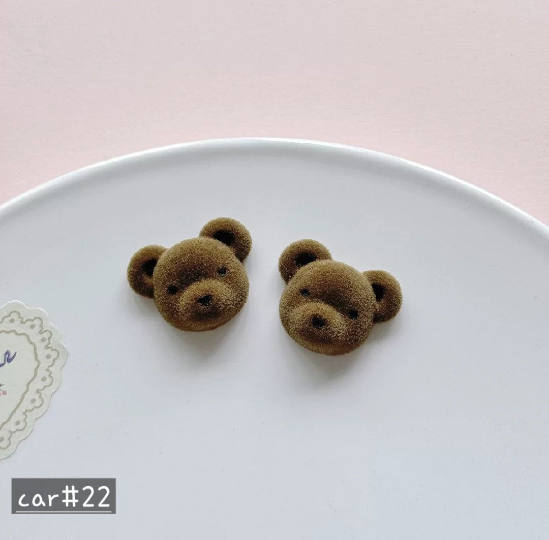 Full Head Cute Teddy Bear Earrings