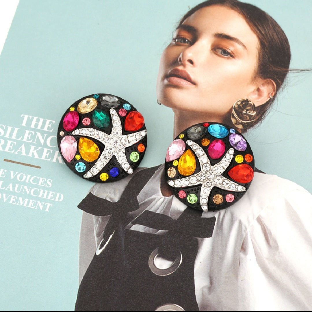 Starfish Stud Jewel Earring