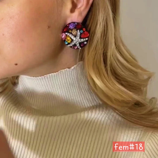 Starfish Stud Jewel Earring