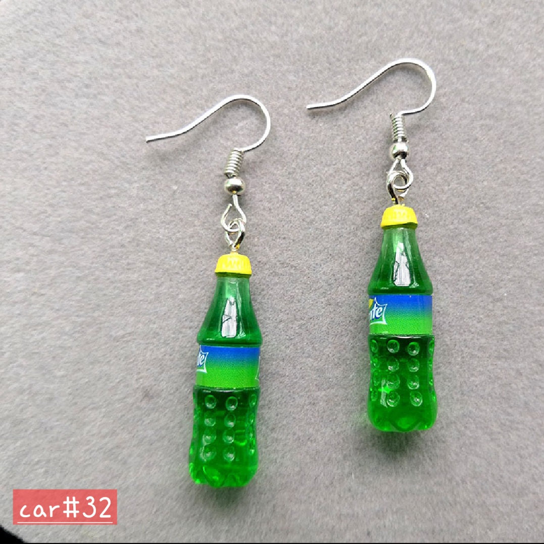 PEPSI-FANTA-SPRITE Creative Resin Earrings