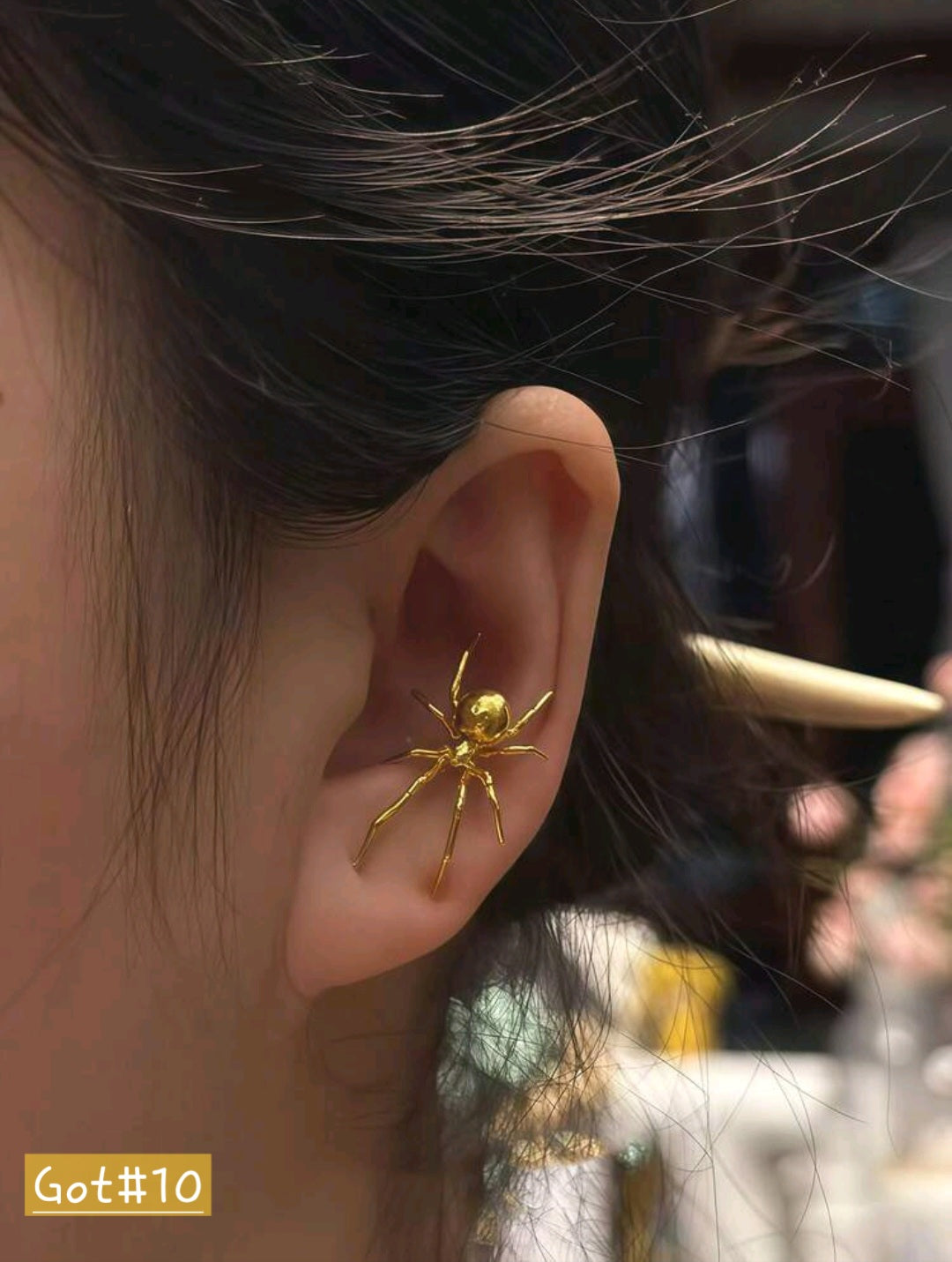 Punk Realistic Spider Earrings