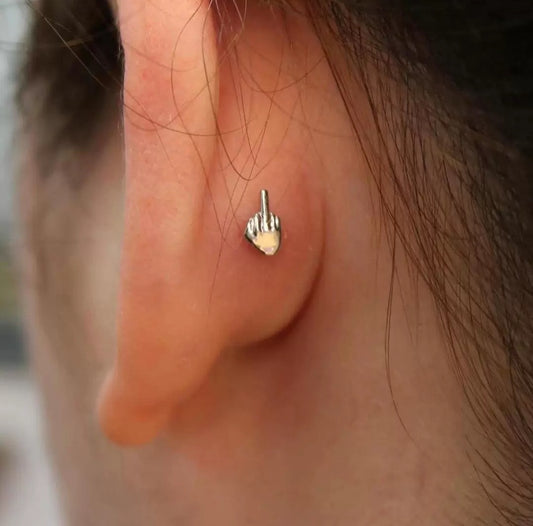 Middle Finger Earrings