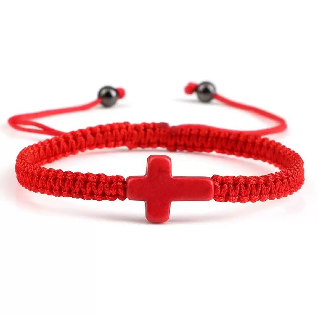The Serene Blue Cross Bracelet