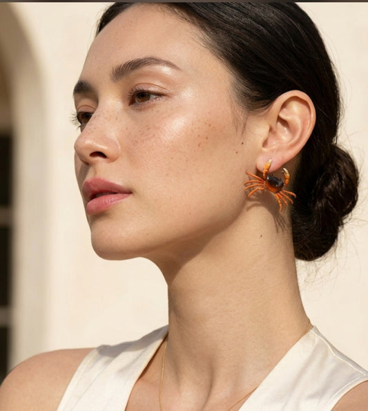 The Sassy Crab Hoops Earrings