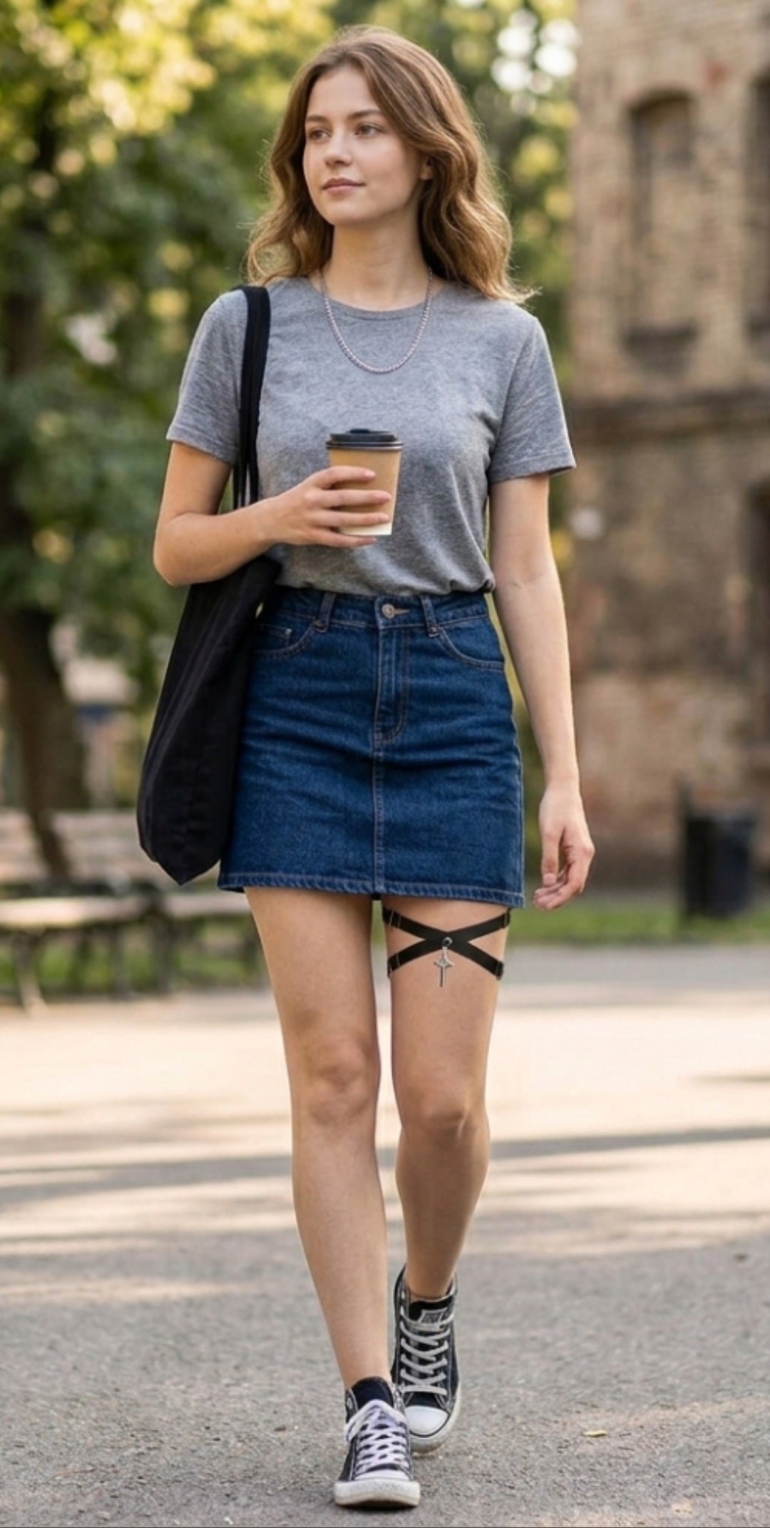 The Lolita Gothic Sexy Four-Point Leg Harness