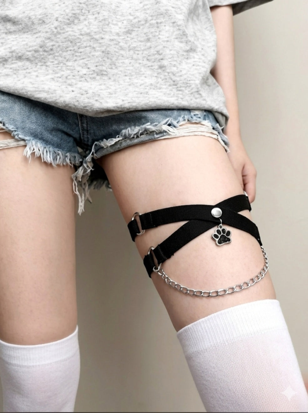 Cat Paw Leg Straps