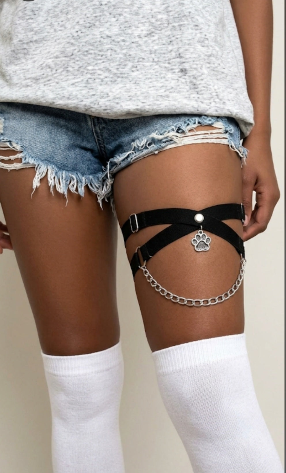 Cat Paw Leg Straps