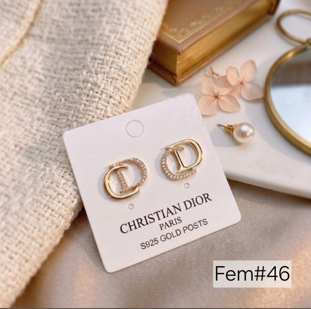 The "Duo-D" CHRISTIAN DIOR Earrings