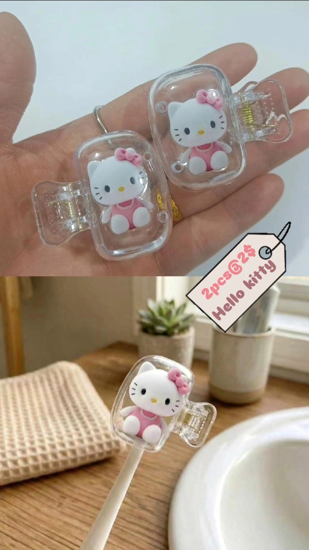 Unique Clear Claw Toothbrush Clips Protectors