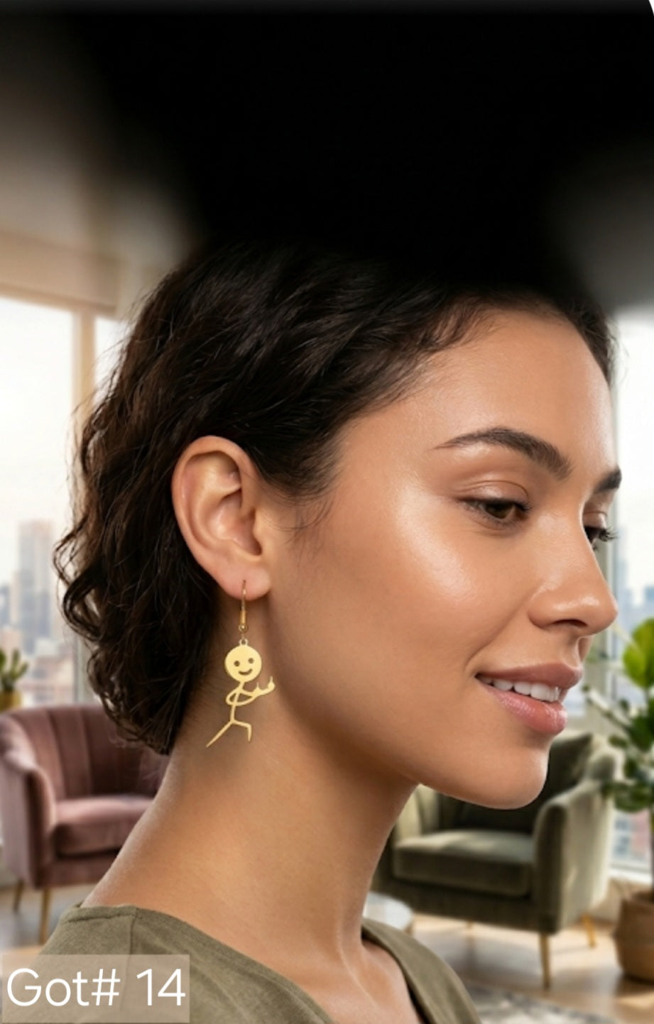 Smiling Outside . . . . Sassy Inside Earrings
