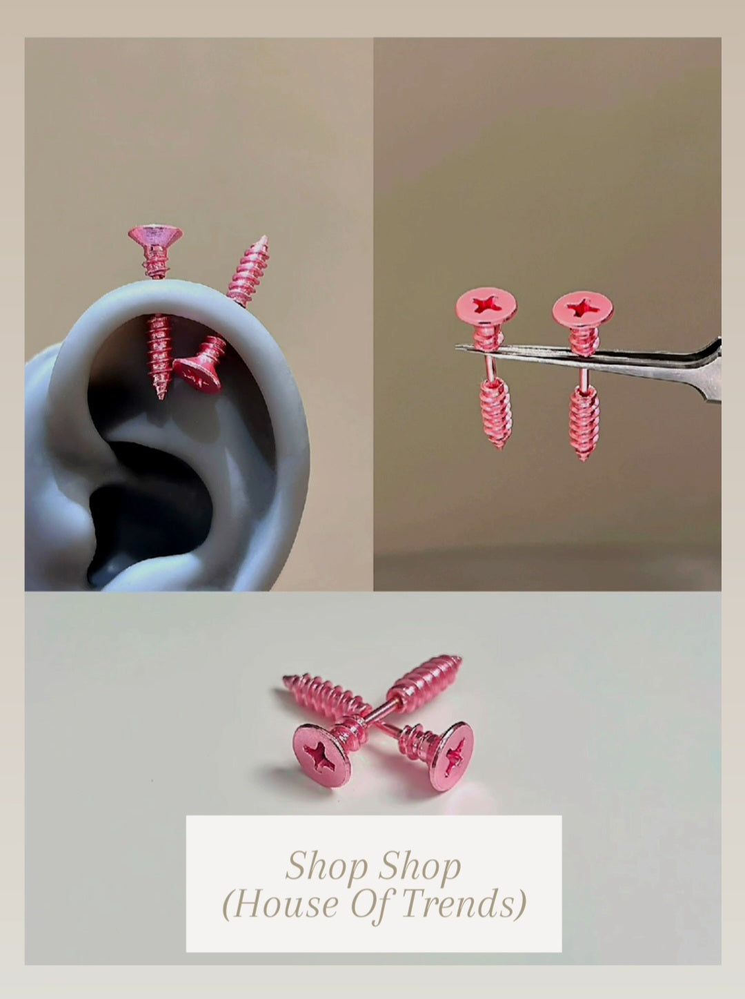 Nailed To The Max Earrings . . . .